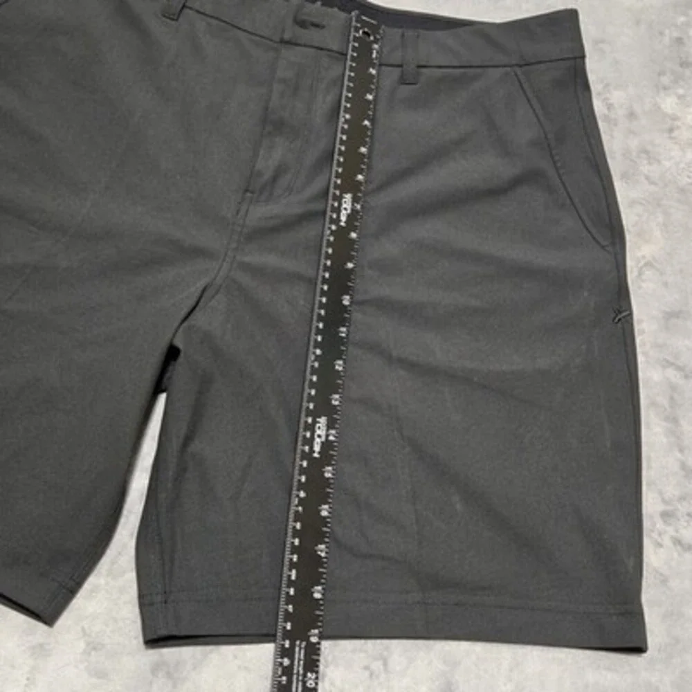 BAD Birdie Golf Shorts Mens 36 Black Performance Stretch Chino Casual Flat Front